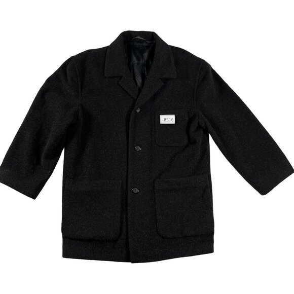 Millennium Collection Coat Men's Long Sleeve Alpaca Wool/Nylon Overcoat Black XL - Picture 11 of 11